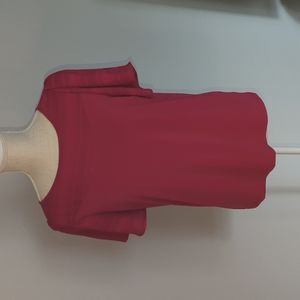 Raspberry blouse flowy sleeves size small banana Republic